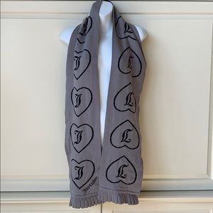 Juicy Couture Accessories - Juicy Couture Gray and Black Scarf Juicy Couture Accessories - Juicy Couture Gray and Black Scarf